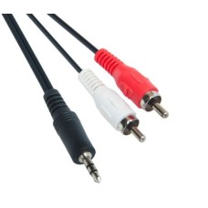 3.5mm Stereo Male to 2-RCA Male Audio Cable Aux Y cable 6FT 